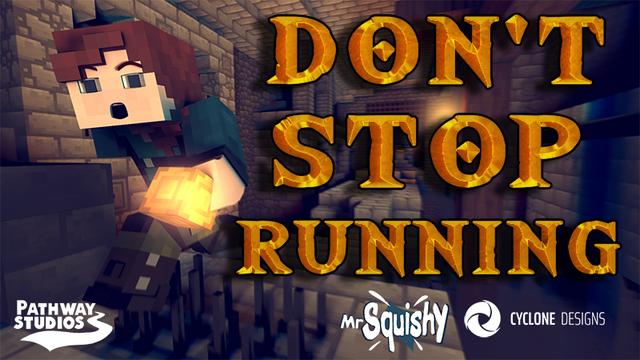 Thumbnail of the Minecraft Bedrock Marketplace product Don't Stop Running created by Pathway Studios.