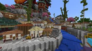 Screenshot of the Minecraft Bedrock Marketplace product Dragon's Shadow created by Pathway Studios.