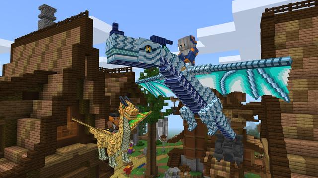 Screenshot of the Minecraft Bedrock Marketplace product Dragons created by Pathway Studios.