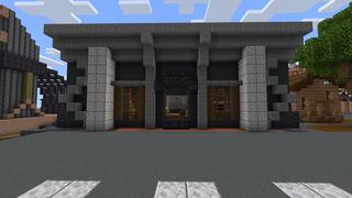 Screenshot of the Minecraft Bedrock Marketplace product Dystopian Drive created by Pathway Studios.