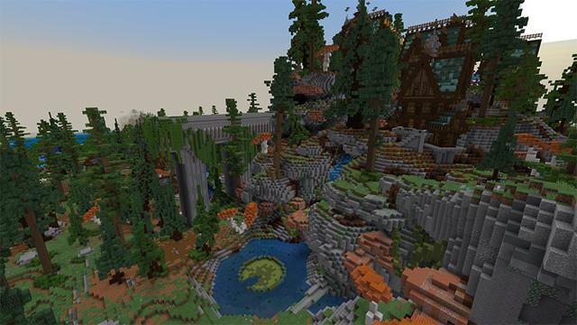 Screenshot of the Minecraft Bedrock Marketplace product Elven Forest created by Pathway Studios.