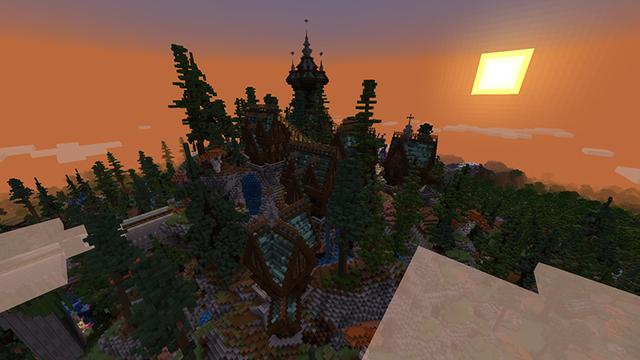 Screenshot of the Minecraft Bedrock Marketplace product Elven Forest created by Pathway Studios.