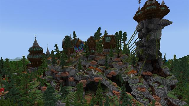 Screenshot of the Minecraft Bedrock Marketplace product Elven Forest created by Pathway Studios.