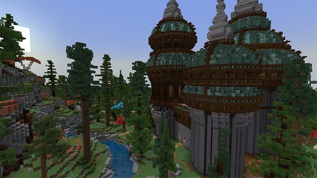 Screenshot of the Minecraft Bedrock Marketplace product Elven Forest created by Pathway Studios.
