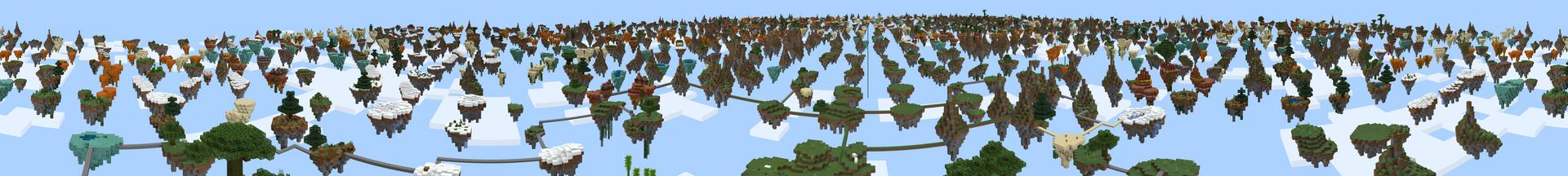 Panorama of the Minecraft Bedrock Marketplace product Endless Skyblock created by Pathway Studios.