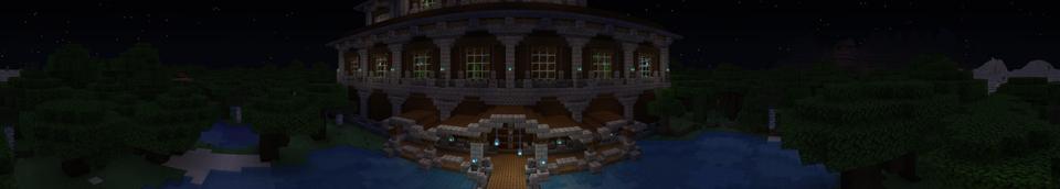 Panorama of the Minecraft Bedrock Marketplace product Escape Room: Illager's Mansion created by Pathway Studios.