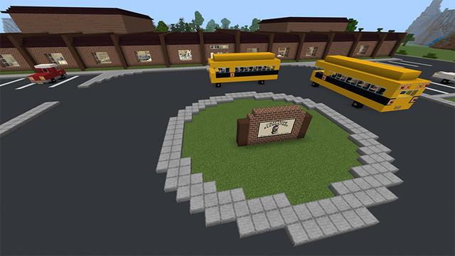Screenshot of the Minecraft Bedrock Marketplace product Escape Room: School created by Pathway Studios.