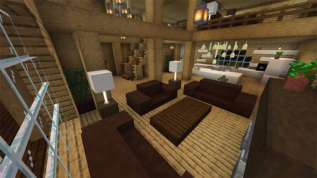 Screenshot of the Minecraft Bedrock Marketplace product Escape Room: Taiga Cabin created by Pathway Studios.