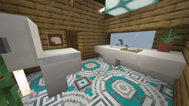 Screenshot of the Minecraft Bedrock Marketplace product Escape Room: Taiga Cabin created by Pathway Studios.