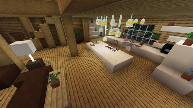 Screenshot of the Minecraft Bedrock Marketplace product Escape Room: Taiga Cabin created by Pathway Studios.