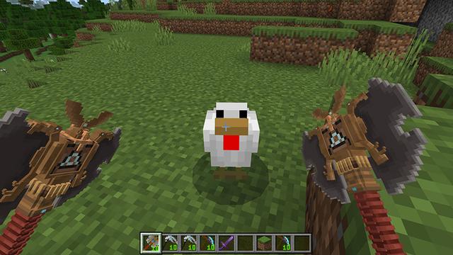 Screenshot of the Minecraft Bedrock Marketplace product Evolving Weapons: The 3rd Update created by Pathway Studios.