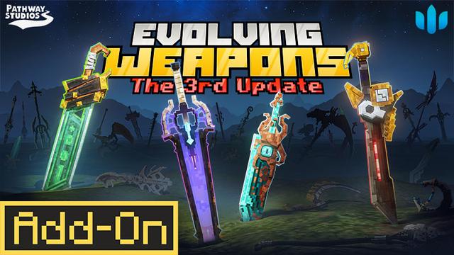 Thumbnail of the Minecraft Bedrock Marketplace product Evolving Weapons: The 3rd Update created by Pathway Studios.