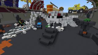 Screenshot of the Minecraft Bedrock Marketplace product Extreme Monster Trucks created by Pathway Studios.