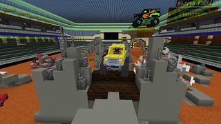 Screenshot of the Minecraft Bedrock Marketplace product Extreme Monster Trucks created by Pathway Studios.