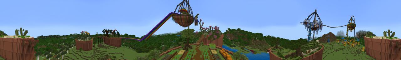 Panorama of the Minecraft Bedrock Marketplace product Fairy Garden created by Pathway Studios.
