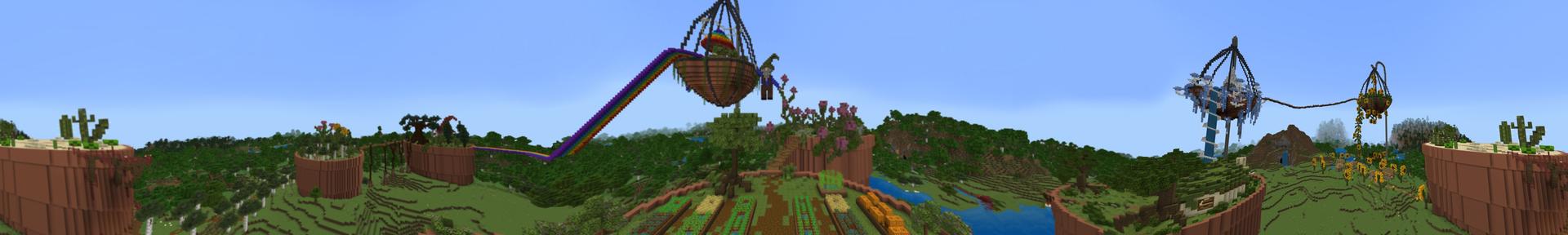 Panorama of the Minecraft Bedrock Marketplace product Fairy Garden created by Pathway Studios.