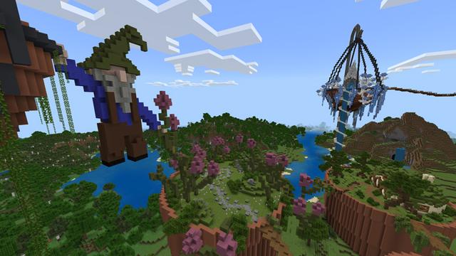 Screenshot of the Minecraft Bedrock Marketplace product Fairy Garden created by Pathway Studios.