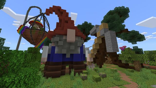 Screenshot of the Minecraft Bedrock Marketplace product Fairy Garden created by Pathway Studios.