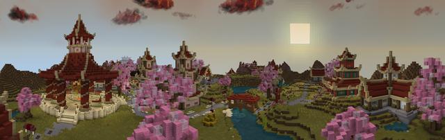 Panorama of the Minecraft Bedrock Marketplace product Firebender created by Pathway Studios.