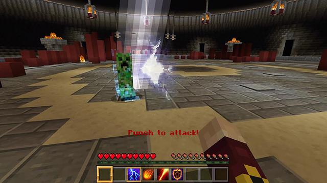 Screenshot of the Minecraft Bedrock Marketplace product Firebender created by Pathway Studios.