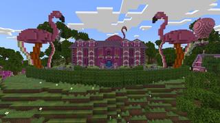 Screenshot of the Minecraft Bedrock Marketplace product Flamingo Furniture created by Pathway Studios.