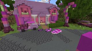 Screenshot of the Minecraft Bedrock Marketplace product Flamingo Furniture created by Pathway Studios.