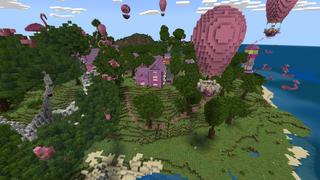 Screenshot of the Minecraft Bedrock Marketplace product Flamingo Furniture created by Pathway Studios.