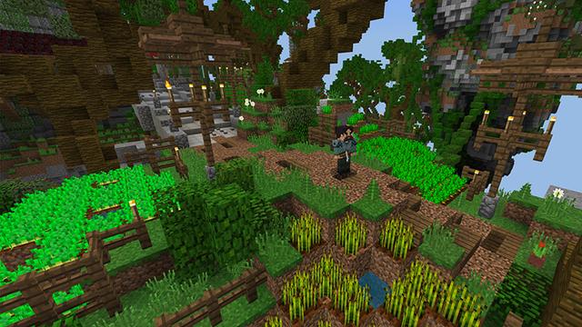 Screenshot of the Minecraft Bedrock Marketplace product Floating Kingdom created by Pathway Studios.