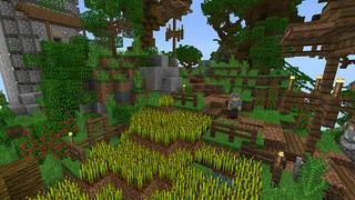 Screenshot of the Minecraft Bedrock Marketplace product Floating Kingdom created by Pathway Studios.