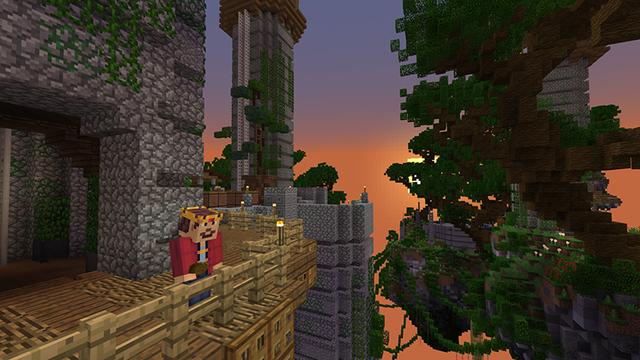 Screenshot of the Minecraft Bedrock Marketplace product Floating Kingdom created by Pathway Studios.