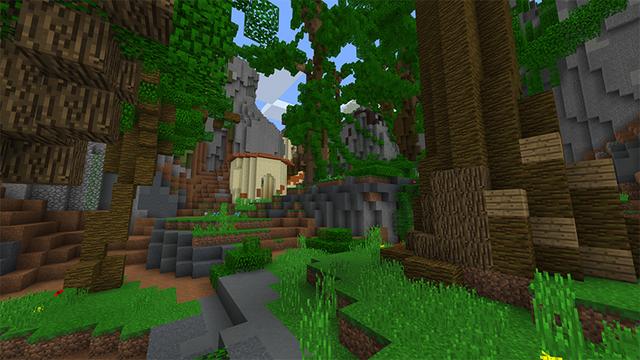 Screenshot of the Minecraft Bedrock Marketplace product Forbidden Jungle created by Pathway Studios.