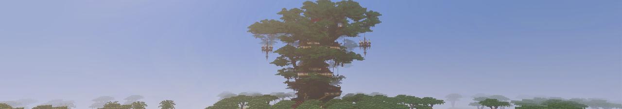 Panorama of the Minecraft Bedrock Marketplace product Forest Furniture created by Pathway Studios.