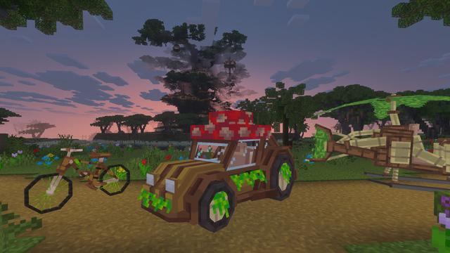 Screenshot of the Minecraft Bedrock Marketplace product Forest Furniture created by Pathway Studios.