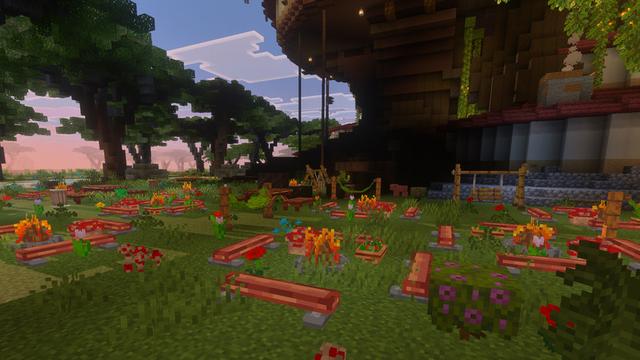 Screenshot of the Minecraft Bedrock Marketplace product Forest Furniture created by Pathway Studios.