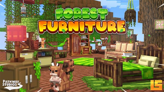 Thumbnail of the Minecraft Bedrock Marketplace product Forest Furniture created by Pathway Studios.