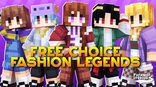 Thumbnail of the Minecraft Bedrock Marketplace product Free Choice Fashion Legends created by Pathway Studios.