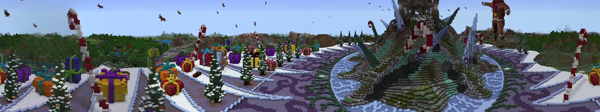 Panorama of the Minecraft Bedrock Marketplace product Frozen Tower created by Pathway Studios.