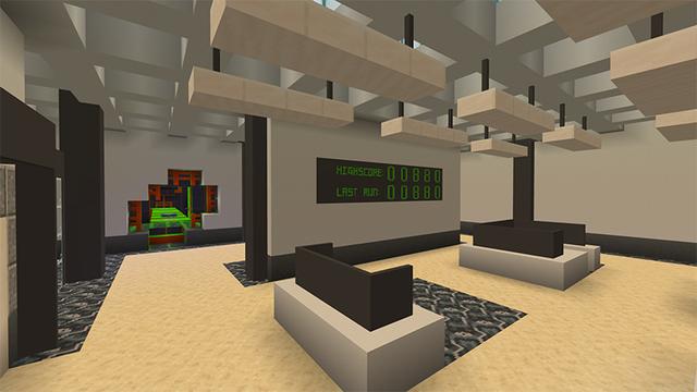 Screenshot of the Minecraft Bedrock Marketplace product Glitch Runner: Endless Parkour created by Pathway Studios.