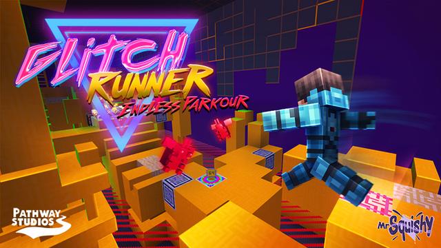 Thumbnail of the Minecraft Bedrock Marketplace product Glitch Runner: Endless Parkour created by Pathway Studios.