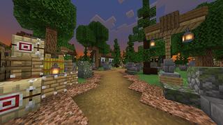 Screenshot of the Minecraft Bedrock Marketplace product Gloomy Village created by Pathway Studios.