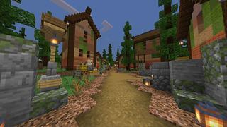 Screenshot of the Minecraft Bedrock Marketplace product Gloomy Village created by Pathway Studios.