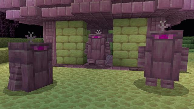 Screenshot of the Minecraft Bedrock Marketplace product Golem Mania Add-On created by Pathway Studios.