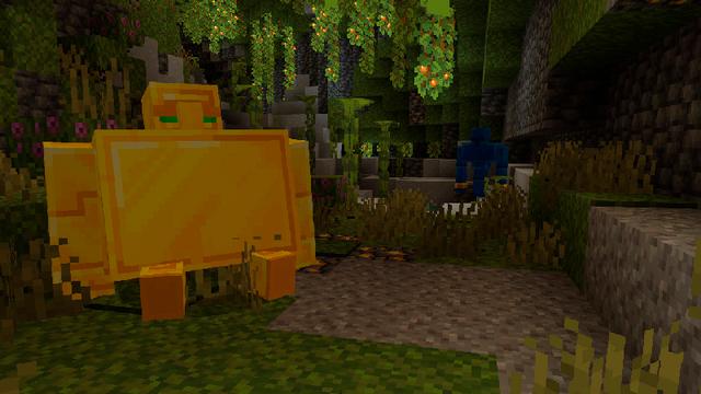 Screenshot of the Minecraft Bedrock Marketplace product Golem Mania Add-On created by Pathway Studios.