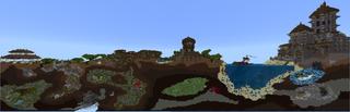 Panorama of the Minecraft Bedrock Marketplace product Hero's Journey created by Pathway Studios.