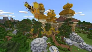 Screenshot of the Minecraft Bedrock Marketplace product Honey Temple created by Pathway Studios.