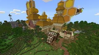 Screenshot of the Minecraft Bedrock Marketplace product Honey Temple created by Pathway Studios.