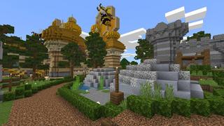 Screenshot of the Minecraft Bedrock Marketplace product Honey Temple created by Pathway Studios.