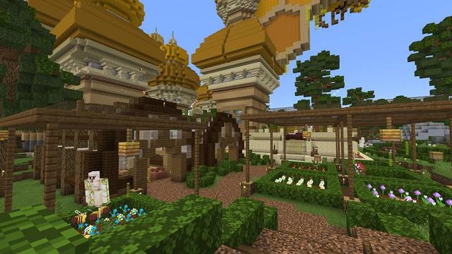 Screenshot of the Minecraft Bedrock Marketplace product Honey Temple created by Pathway Studios.
