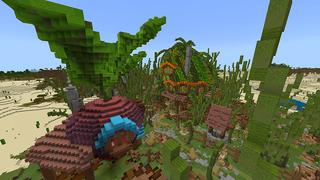 Screenshot of the Minecraft Bedrock Marketplace product Huerta Ville created by Pathway Studios.
