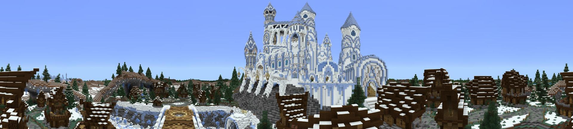 Panorama of the Minecraft Bedrock Marketplace product Icetorg created by Pathway Studios.